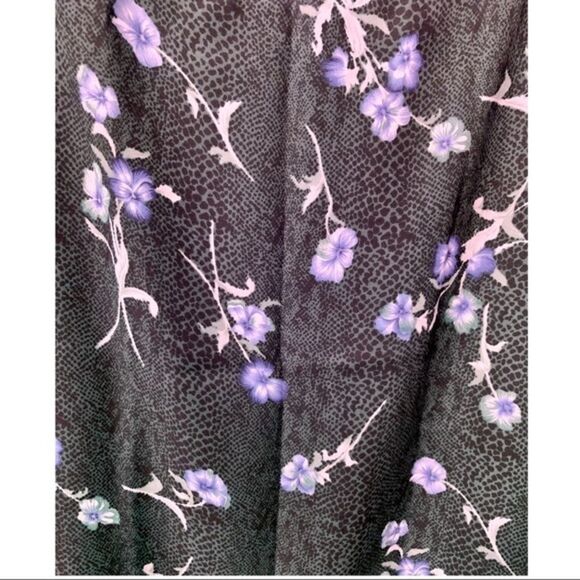 John Paul Richards Plus Size Purple Floral  Maxi Skirt. - Picture 6 of 12